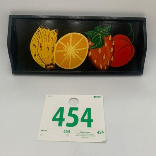 454 - Decorative Tray with Fruit Design