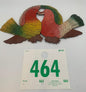 464 - Decorative metal wall plaque of birds