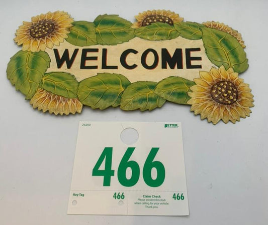 466 - Metal Welcome Sign