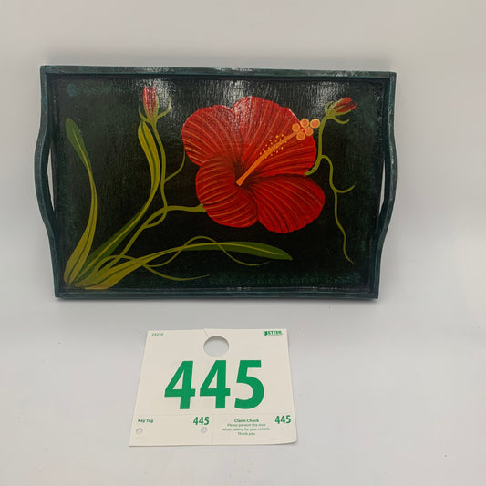 445 - Decorative Tray with Flower Design