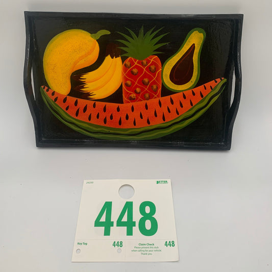 448 - Decorative Tray with Fruit Design