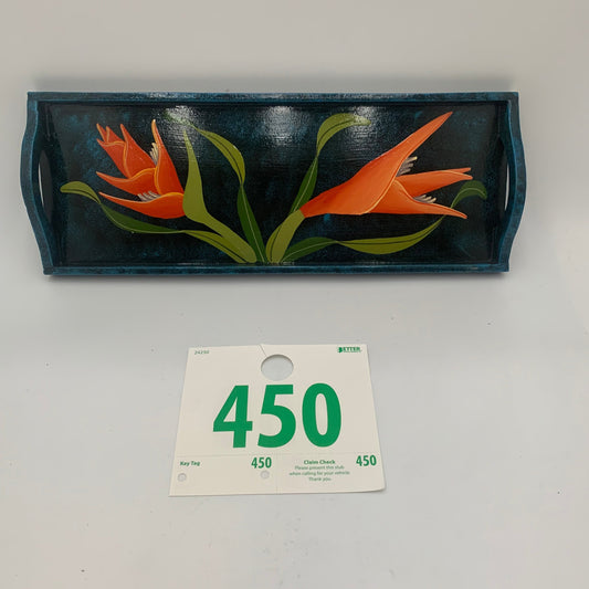 450 - Decorative Tray with Flower Design