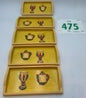 475 - Set of 5 Small Decorative Trays