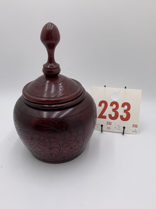 233 - Wooden Vase