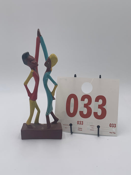 033 - Wooden Statue of Dancing Couple