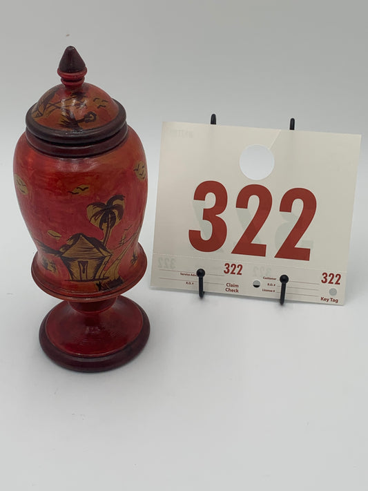 322 - Wooden Vase