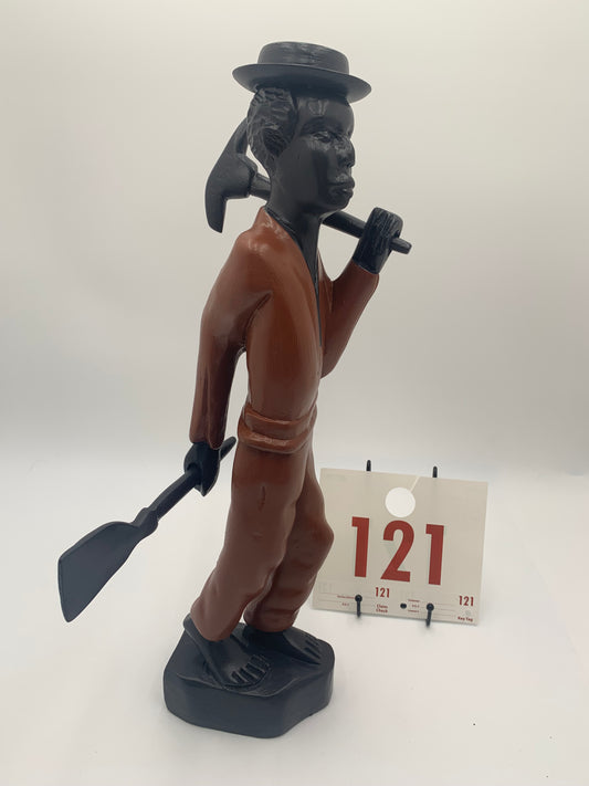 121 - Wooden Statue of Worker