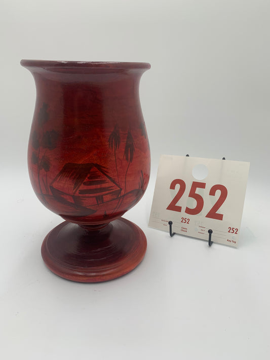 252 - Wooden Vase