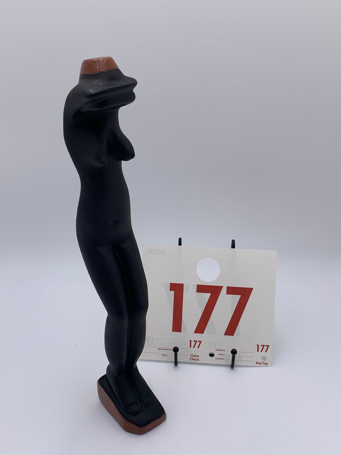 177 - Wooden Statue of Shy Naked Lady