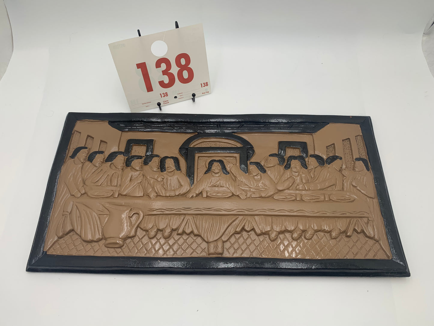 138 - Wooden Wall Plaque of The Last Supper