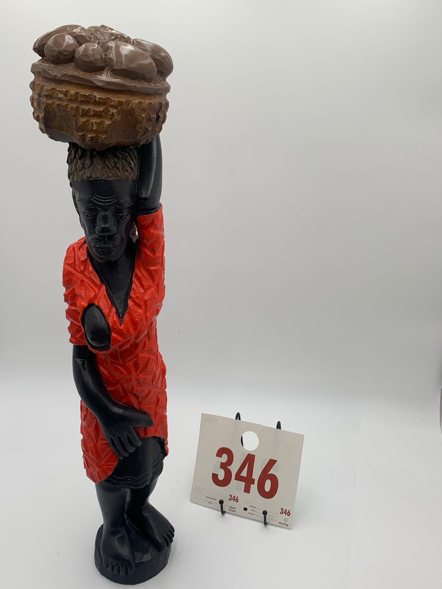 346 - Wooden Statue of Merchant Lady