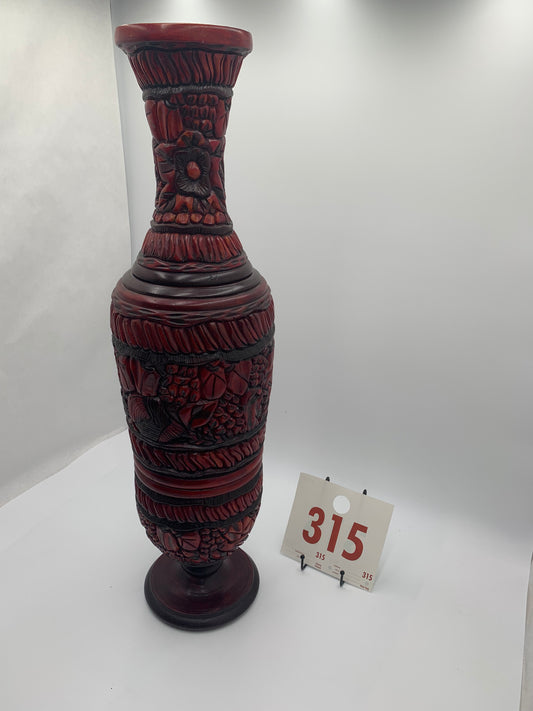 315 - Tall Wooden Vase