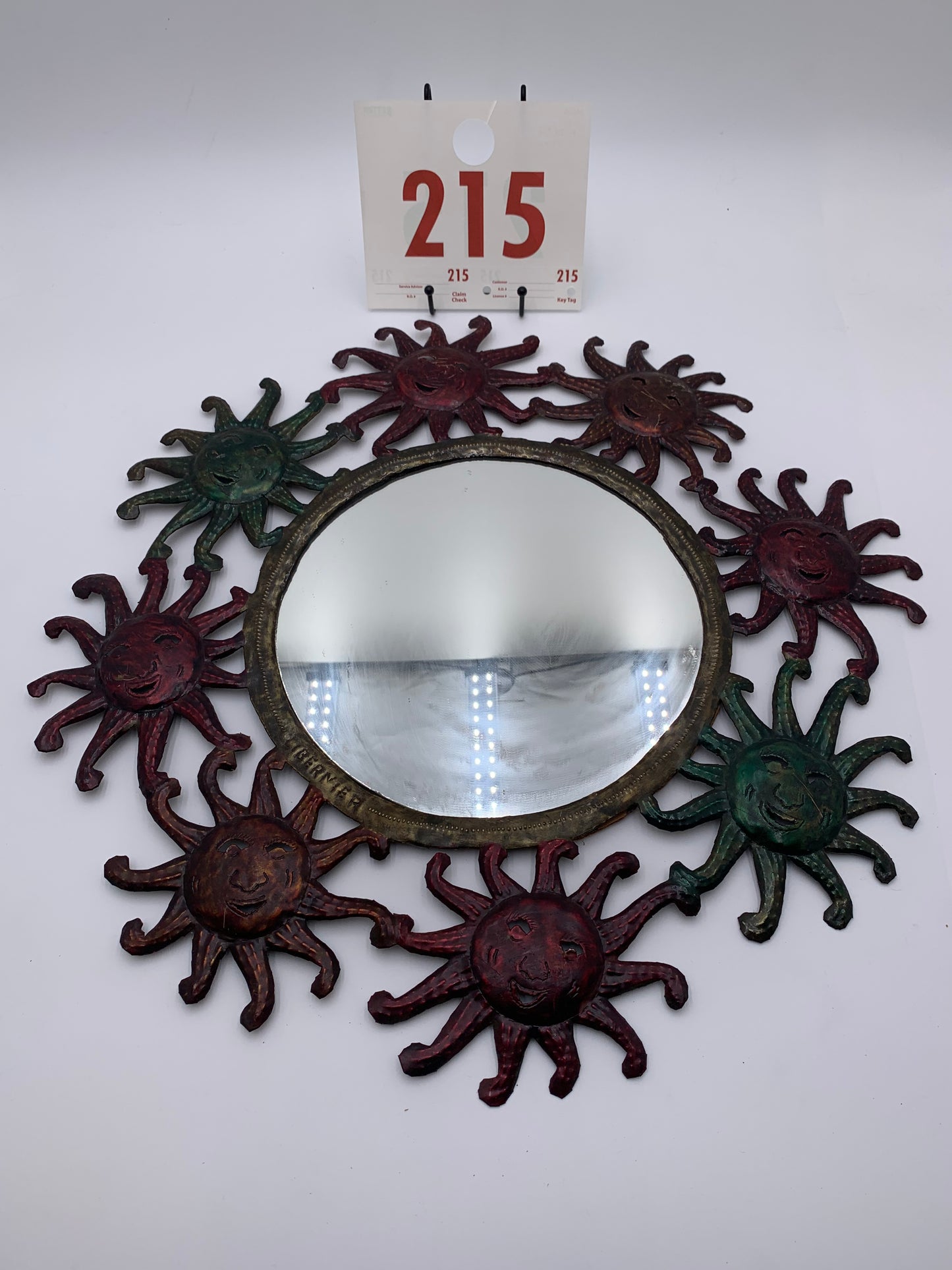 215 - Mirror With Metal Frame