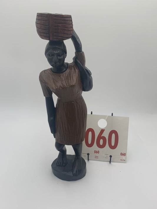 060 - Wooden Statue of Merchant Lady