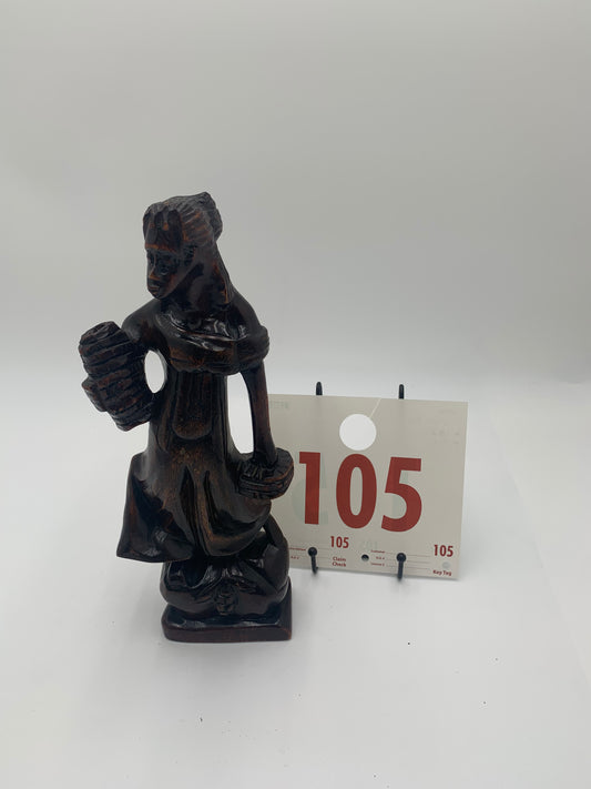 105 - Wooden Statue of a Woman