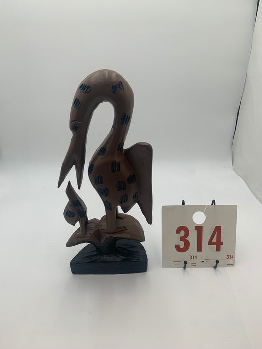 314 - Wooden Statue of Pelican