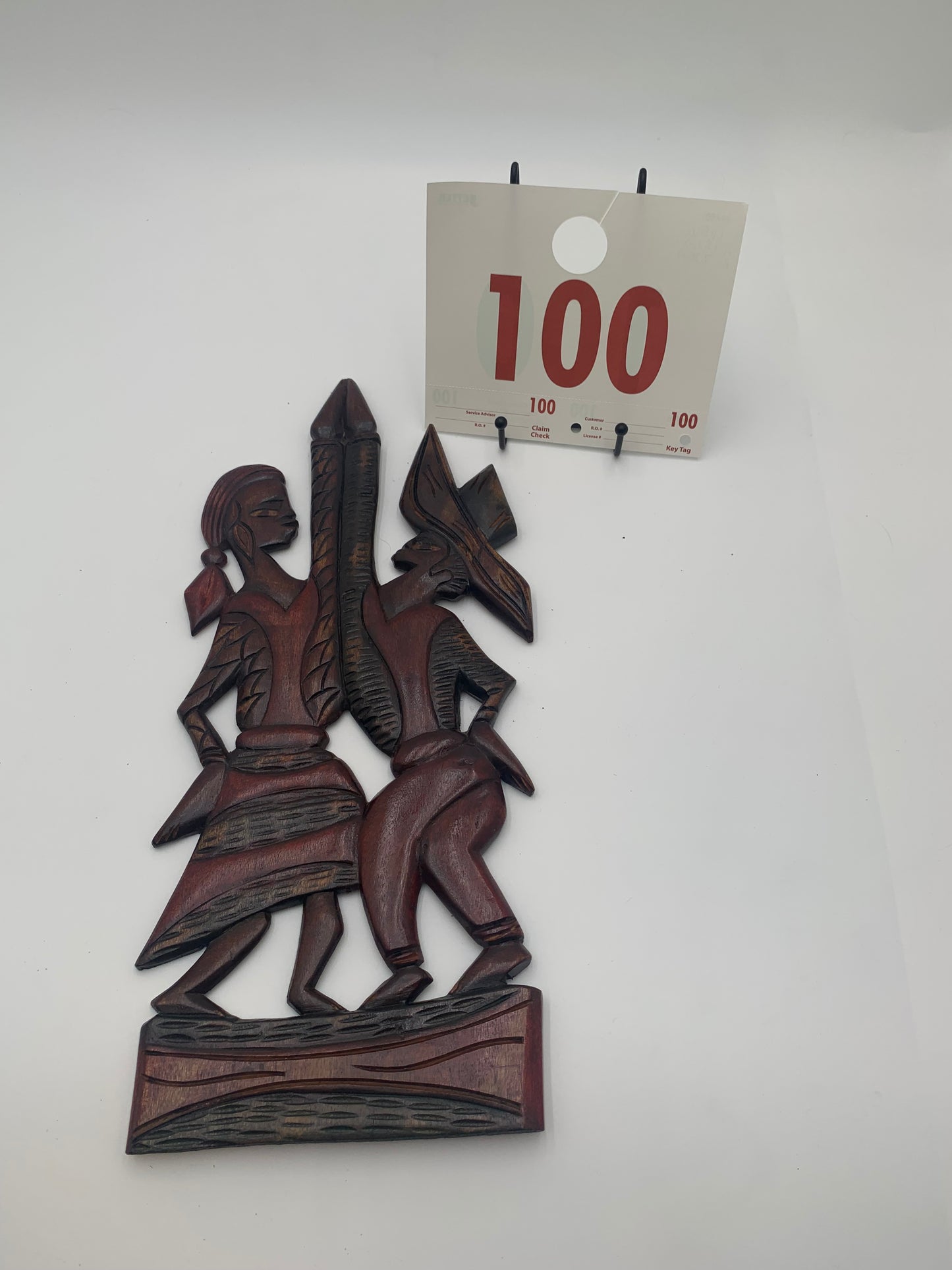 100 - Wooden Wall Plaque of Couple