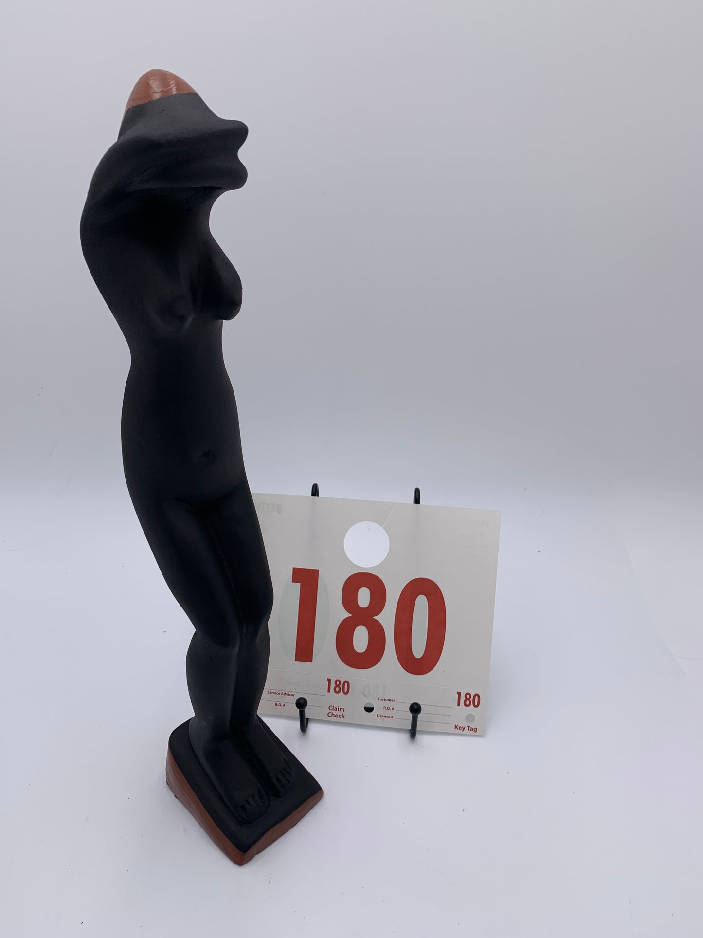 180 - Wooden Statue of Shy Naked Lady