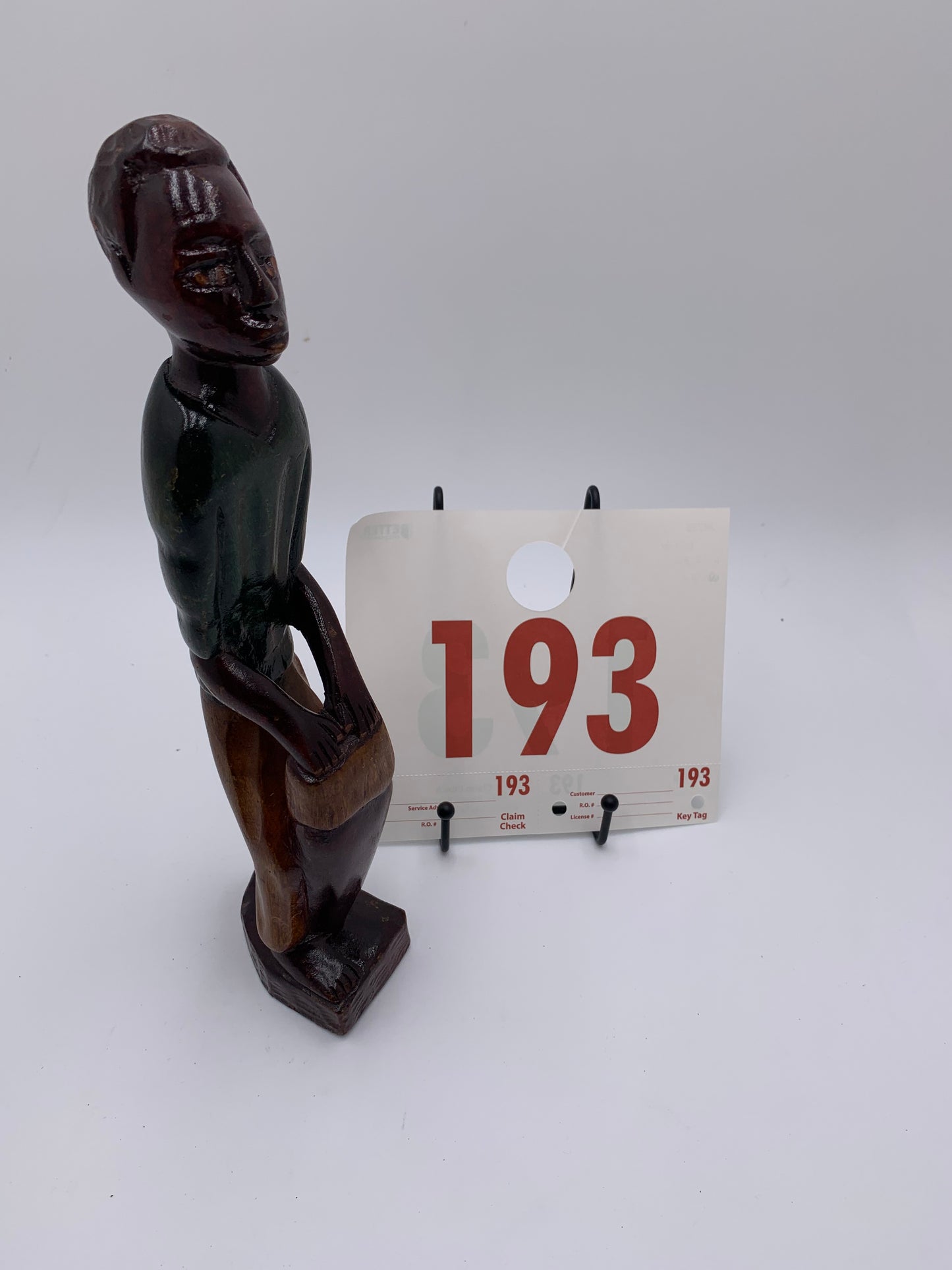 193 - Wooden Statue of Drummer