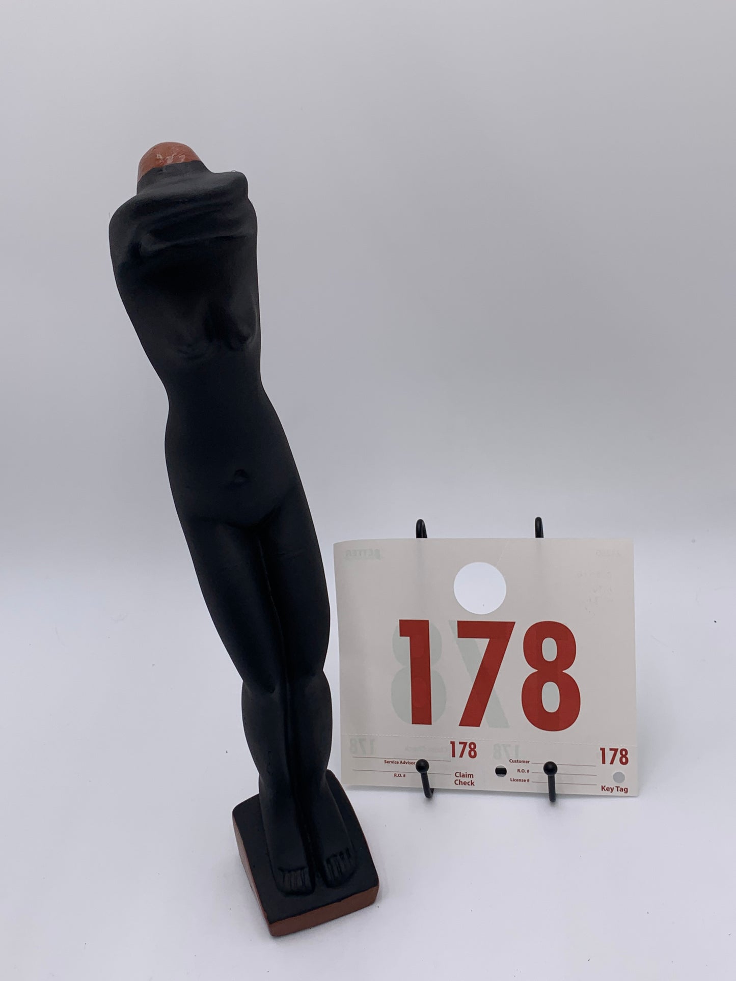 178 - Wooden Statue of Shy Naked Lady