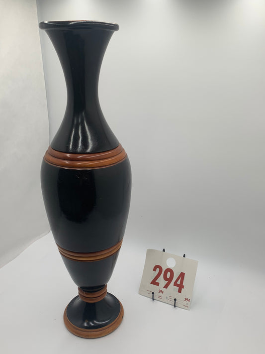 294 - Tall Wooden Vase