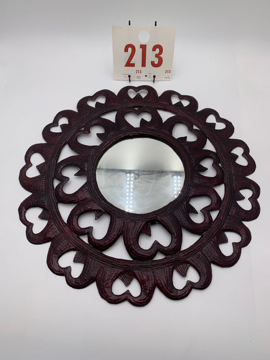 213 - Mirror With Metal Frame