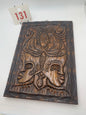 131 - Wooden Wall Plaque of Two Faces